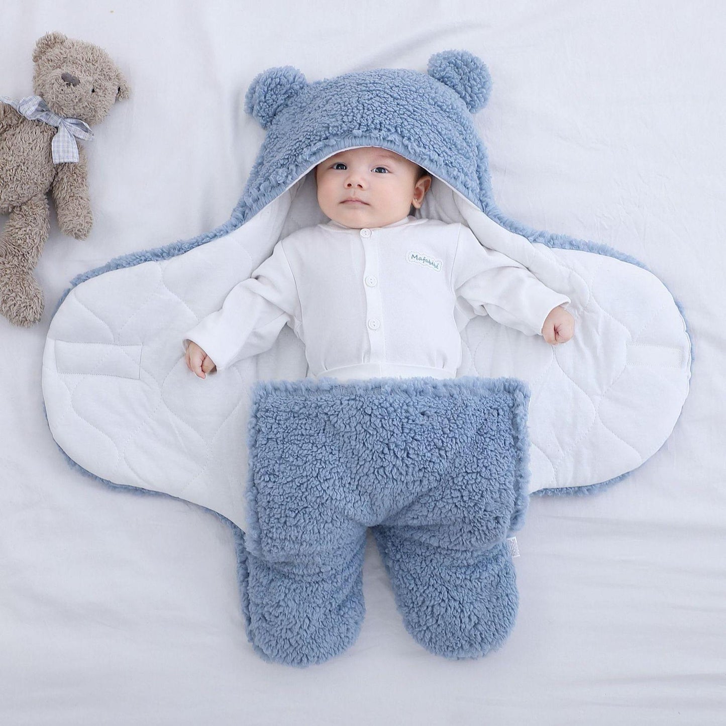 ZILANOS™️ Fluffy Fleece Baby Swaddle