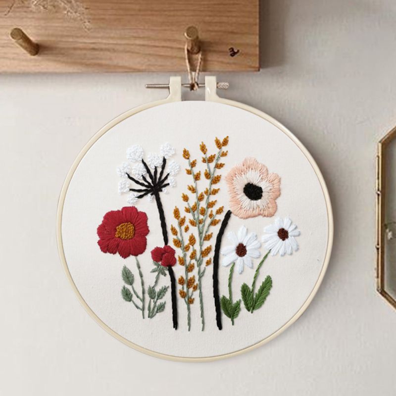 Floral Garden Embroidery Kit