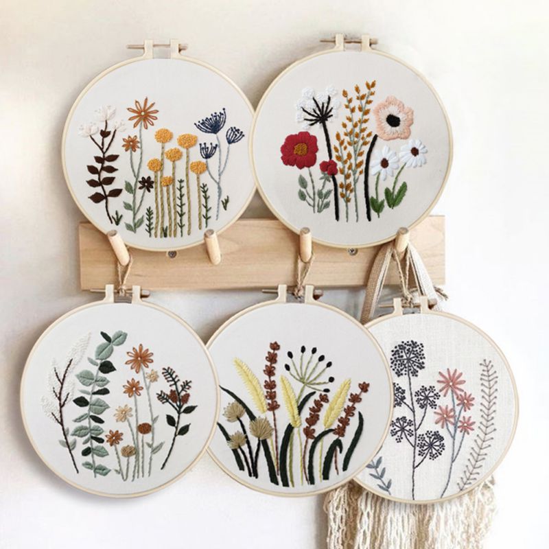 Floral Garden Embroidery Kit