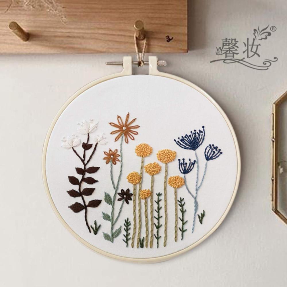 Floral Garden Embroidery Kit