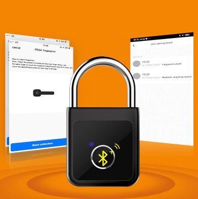 ZILANOS™️ APP CONTROLLED FINGERPRINT PADLOCK