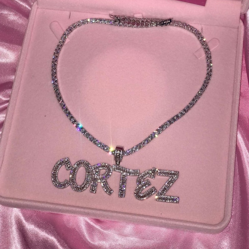 Custom Name Diamond Necklace
