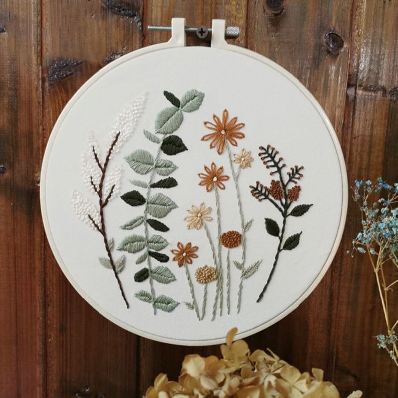 Floral Garden Embroidery Kit