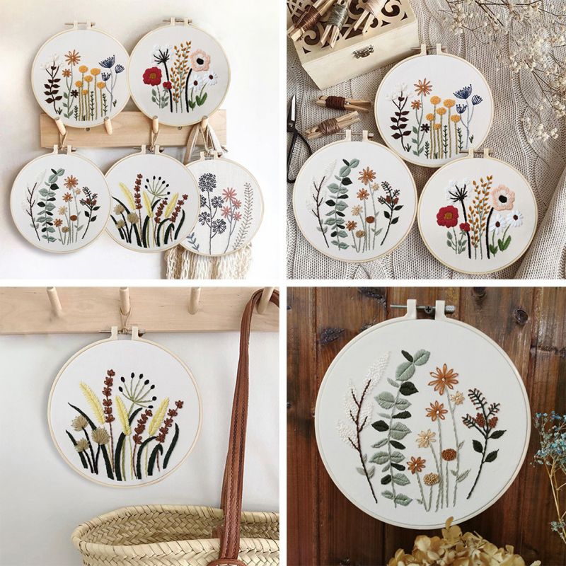 Floral Garden Embroidery Kit