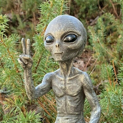 Space Alien Garden Statue